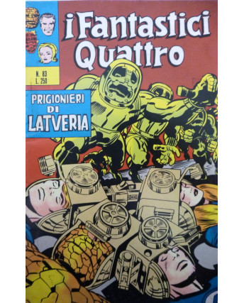 I FANTASTICI QUATTRO n. 83 ed. CORNO [PRIGIONIERI DI LATVERIA]