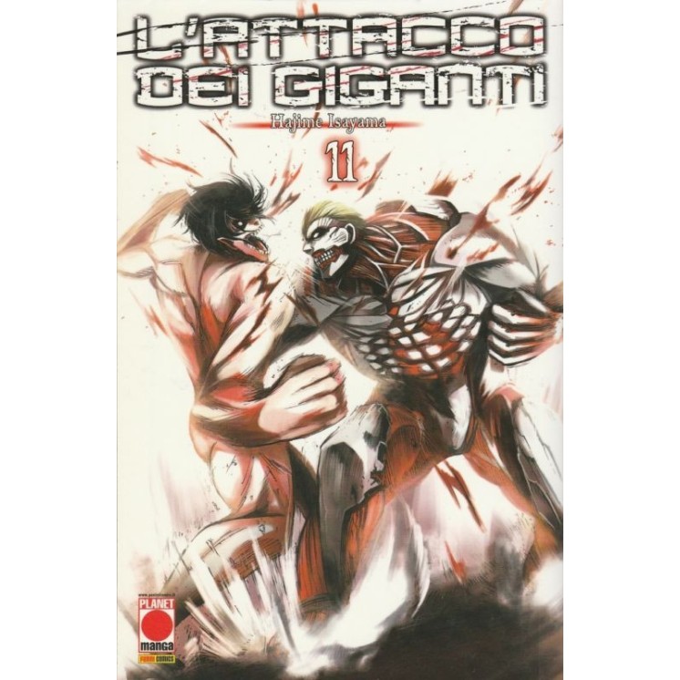 L'Attacco dei Giganti n.11 di Hajime Isayama - prima ristampa Edizi...