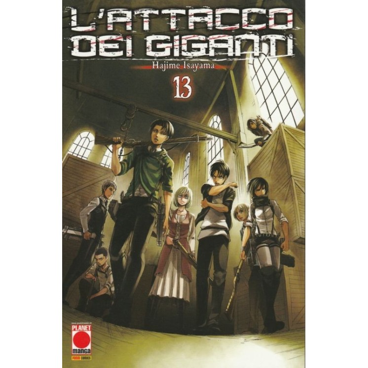 L'Attacco dei Giganti n.13 di Hajime Isayama - prima ristampa Edizi...