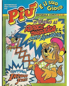 PIU' settimanale per ragazzi 110 ed.Domus Poochie Masters Indiana Jones FU03