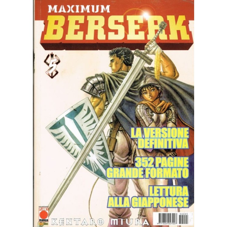 MAXIMUM BERSERK 5 di Kentaro Miura ed.Panini 5,00€