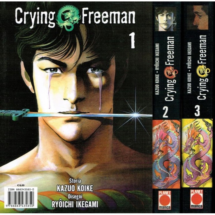 Crying Freeman 1/5 serie completa di R.Ikegami ed.Panini 35,00€