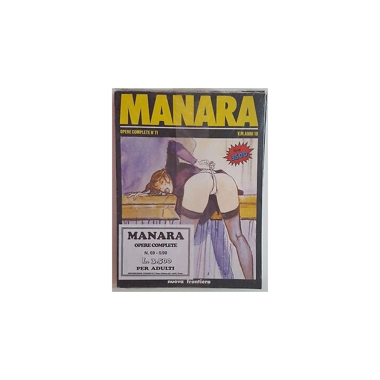Manara Opere Complete n.11 BLISTERATO Nuova Frontiera FU04 2,50€