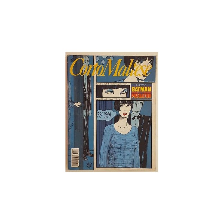 Corto Maltese Anno 11 n. 3 - Pratt, Crepax CON INSERTO BATMAN VS PR...