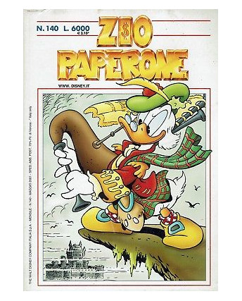 Zio Paperone n. 140 di Carl Barks ed.Walt Disney FU14