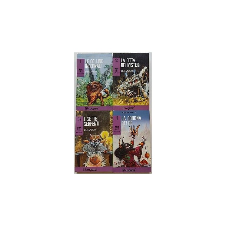 Steve Jackson: Sortilegio - COMPLETA 4 VOLUMI! ed. librogame A97  8...
