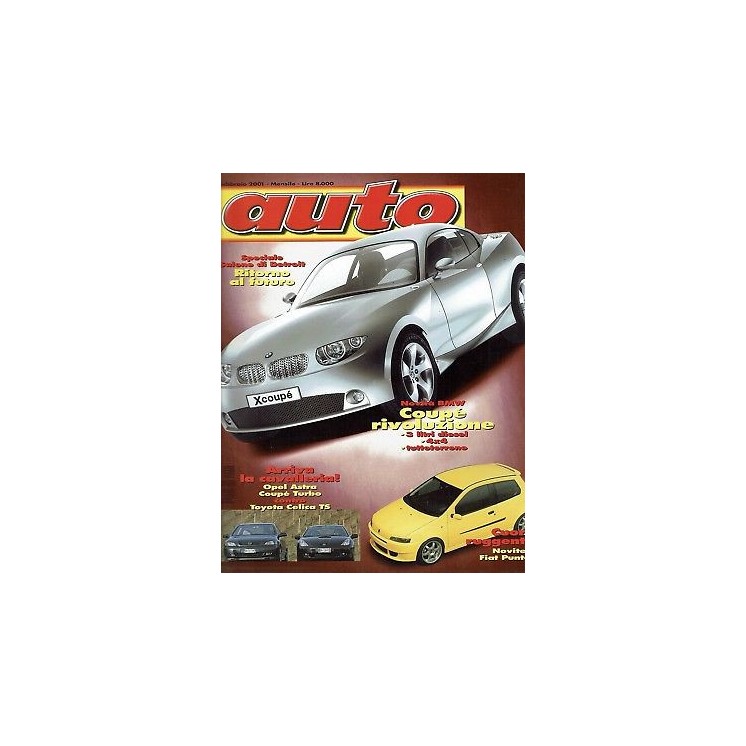 Auto n. 2 feb 2001 Astra Turbo Celica TS Punto ed.Conti 2,00€
