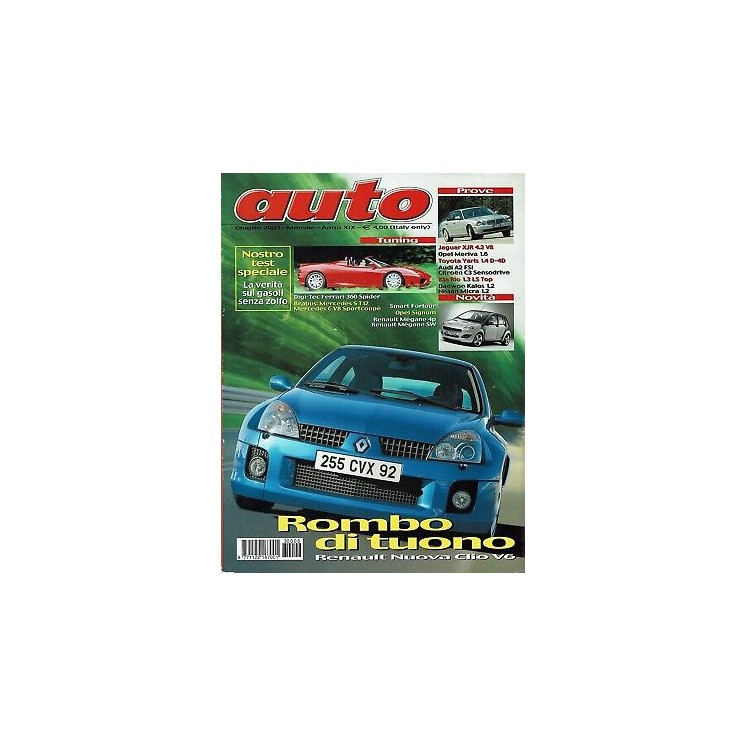 Auto n. 6 giu 2003Clio V6 Ferrari 360 spider Brabus Mercedes S T12 ...