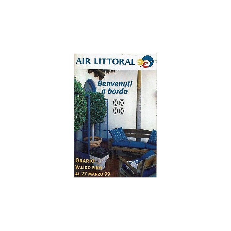 Timetable Air Littoral orario 27 mar 1999 flight schedule A92  5,20€