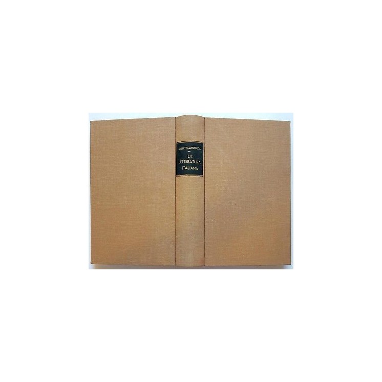Galletti, Alterocca: La Letteratura Italiana ed. Zanichelli 1939 A9...