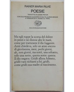 Rainer Maria Rilke : Poesie ed. Einaudi A84