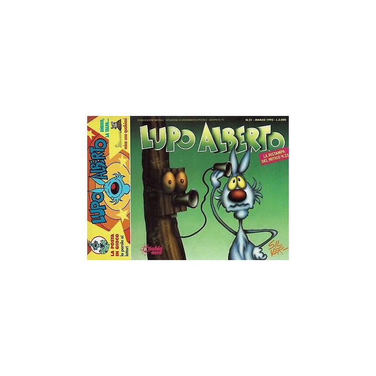 Lupo Alberto n. 21 ristampa ed.ACME di SILVER 2,00€