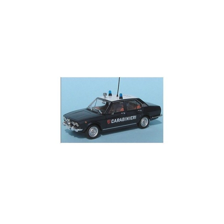 Alfa Romeo Alfetta 1972 blu Carabinieri Die Cast 1:43 scatola De Agostini