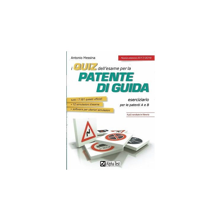 QUIZ esame per la patente di guida A e B ed.Alpha Test NUOVO sconto 50% B39
