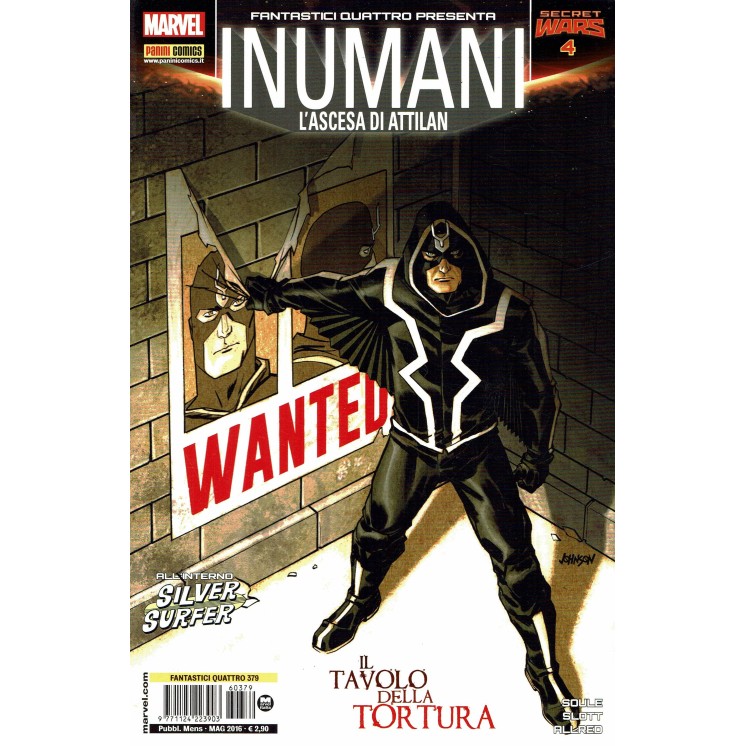 Fantastici Quattro n.379 Inumani L'ascesa di Attilan ed.Panini Comics