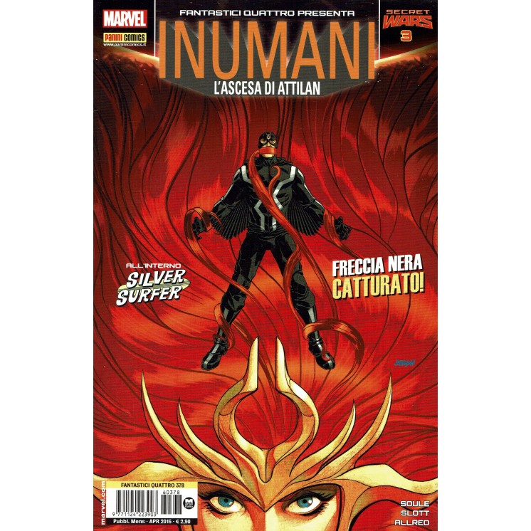 Fantastici Quattro n.378 Inumani L'ascesa di Attilan ed.Panini Comics