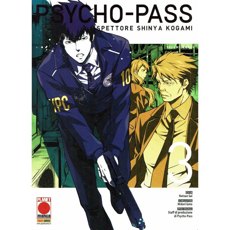 Psycho-Pass ispettore Shinya Kogami  3 di Sai Goto ed.Panini 