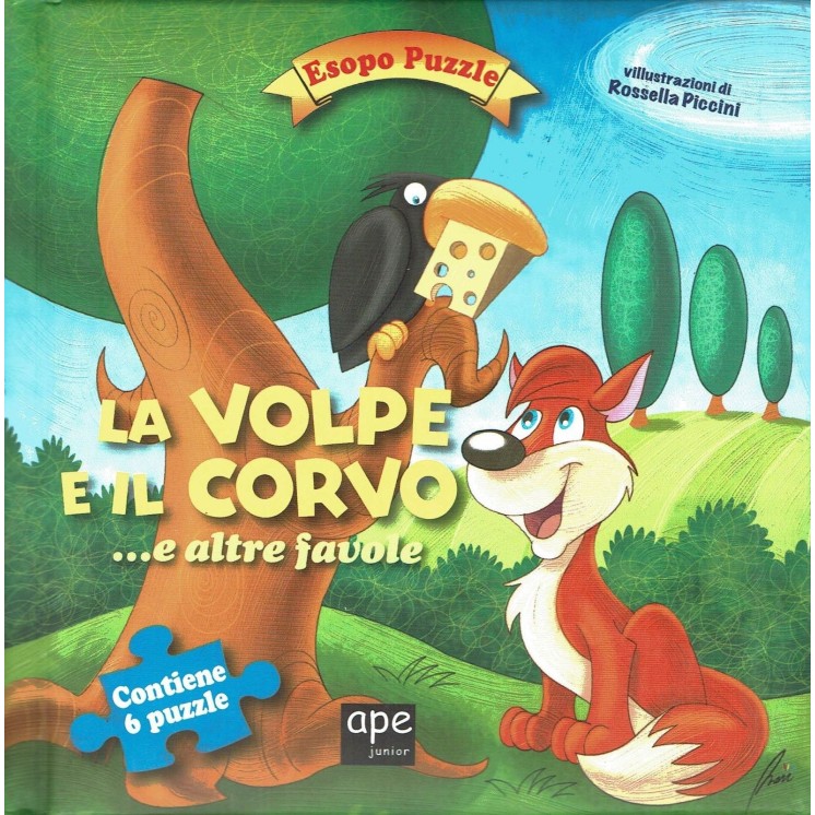 La volpe e il corvo...e altre favole ed.Ape Junior NUOVO sconto 50% B47