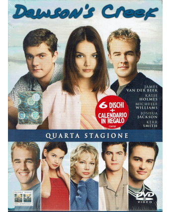 DVD DAWSON'S CREEK quarta stagione 6 dischi, calendario in regalo NUOVO