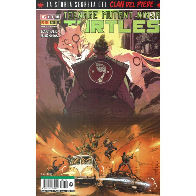 Panini Ninja  16:Teenage Mutant Ninja Turtles 16 Tartarughe Ninja ed.Panini SU20