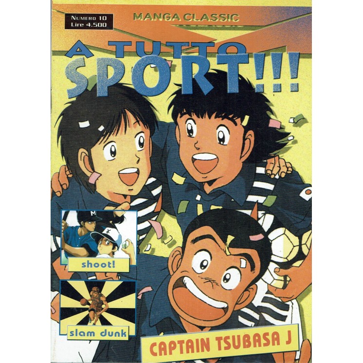 Manga Classic n.10 Captain Tsubasa J, Shoot!, Slam Dunk ed.Lo Vecchio
