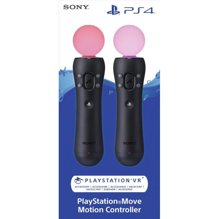 Sony Playstation 4: Move Twin Pack 4.0 Motion Controller NUOVO 