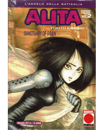 Alita L'Angelo Della Battaglia n.  2 di Y. Kishito Prima Edizione Planet Manga
