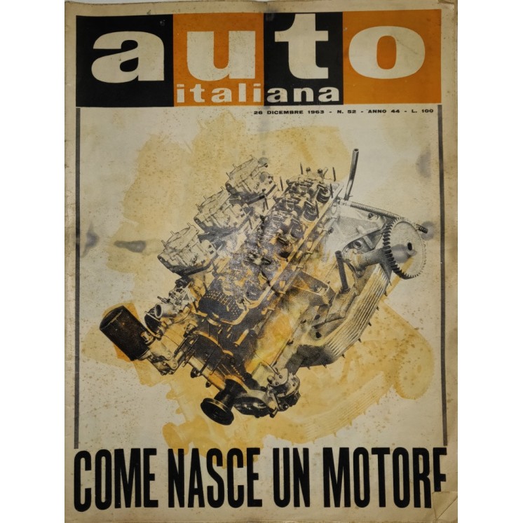 Auto Italiana A.44 N. 52 Dic 1963 Innocenti Im 3, Serenissima ed.Mazzocchi FF19