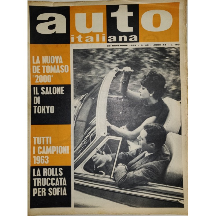 Auto Italiana A.44 N. 48 Nov 1963 De Tommaso 2000, Rolls Royce ed.Mazzocchi FF19