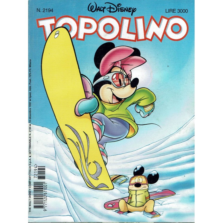 Topolino n.2194 ed.Walt Disney Mondadori