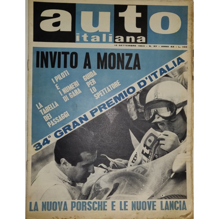 Auto Italiana A.44 N. 37 Set 1963 Chris Craft, Ford Cortina163 ed.Mazzocchi FF19