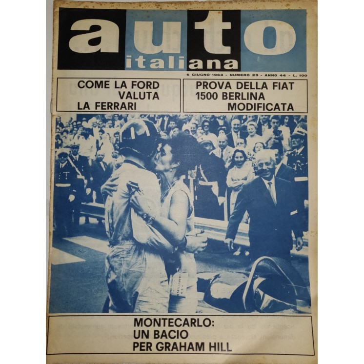Auto Italiana A.44 N. 23 Giu 1963 Fiat 1500 Berlina modificata ed.Mazzocchi FF19