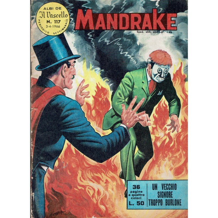 Mandrake n.117 Un vecchio signore troppo burlone ed.Fratelli Spada Vascello FU07