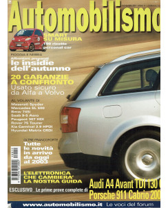 AUTOMOBILISMO n.11 anno 17 Nov 2001 Audi A4 Avant TDI 130 Cv ed.Edisport R02