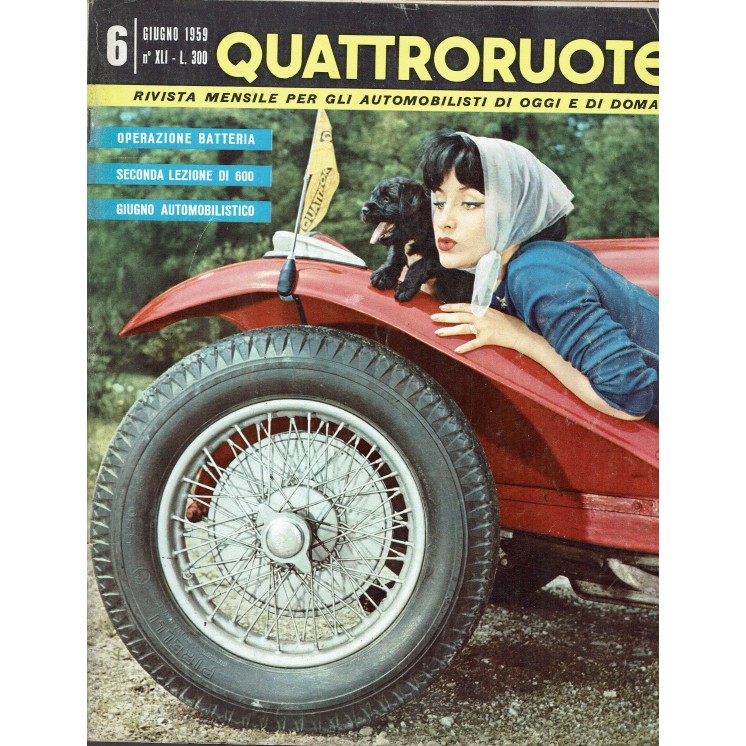 Quattroruote  41 Giu '59 Triumph TR 3, ALfa Romeo Dauphine FF05