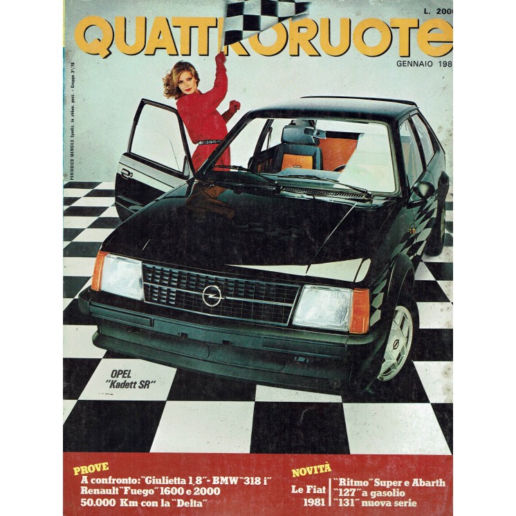 Quattroruote 303 Gen 1981 Giulietta 1,8, BMW 318i, Renault 1600 ed.Domus FF05