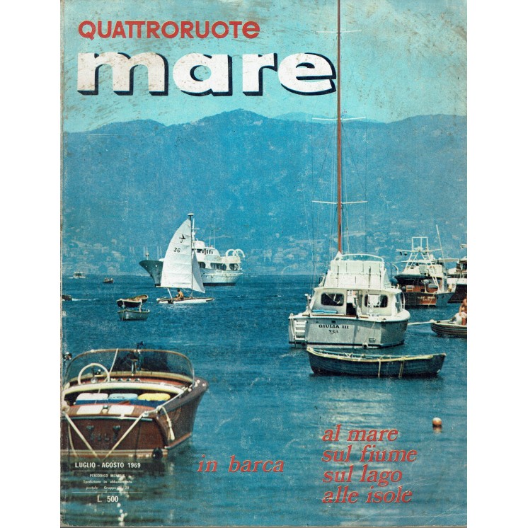 Quattroruote Mare  Anno 2 n.  7-8 Lug-Ago 1969 GMT Sportyak 2 ed.Domus FF05