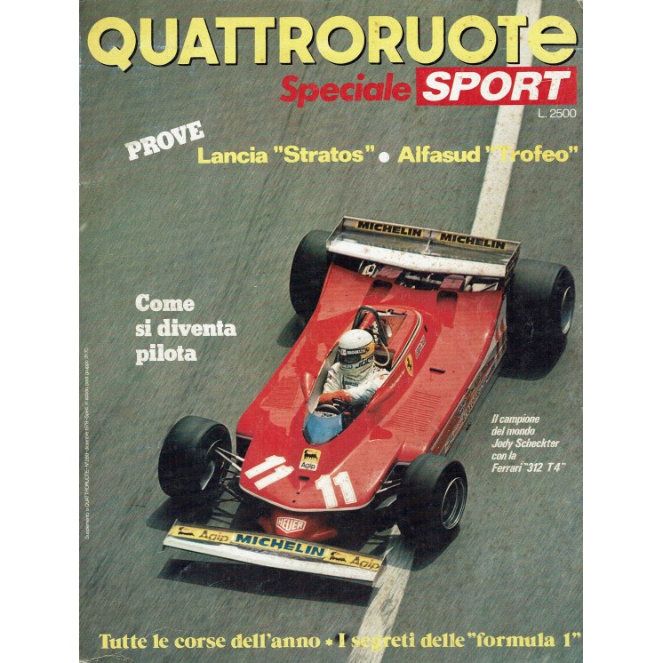 Quattroruote speciale Sport Dic 1979 Lancia Stratos, Alfasud ed.Domus FF05