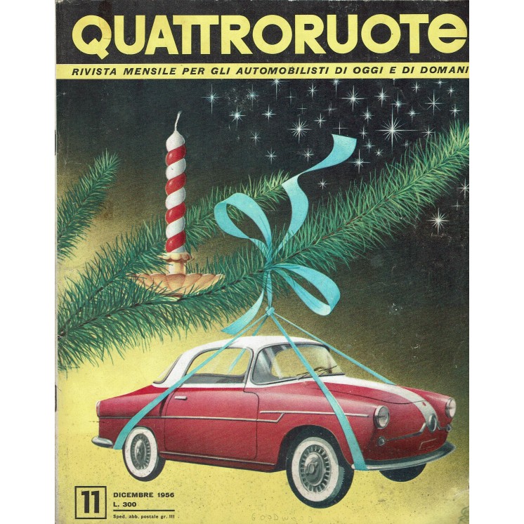 Quattroruote  11 Dic '56 Citroen DS 19, Goodwood, Midget ed. Domus FF05