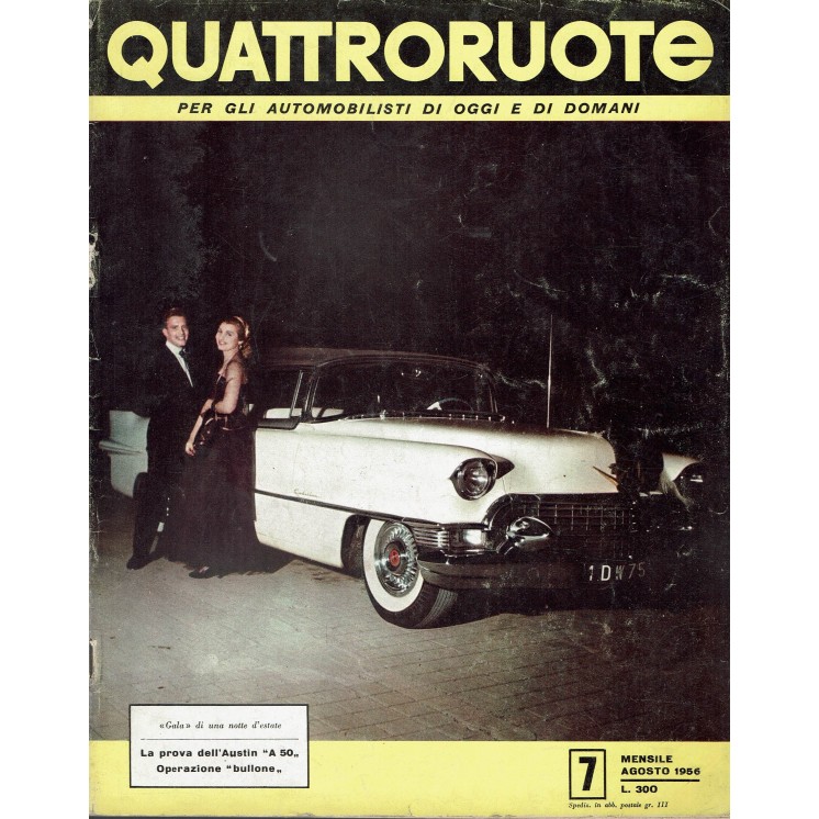 Quattroruote   7 Ago '56 Austin A 50 Cambridge, 1400 B ed. Domus FF05