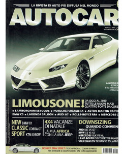 Autocar N.11 Anno 3 Nov 2008 Lamborghini Estoque V10, BMW X1 ed.Deagostini R09