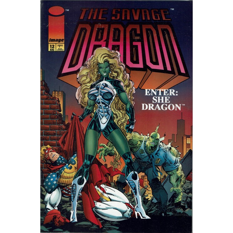 The Savage Dragon  12 Aug 1994 ed.Image Comics in lingua originale OL09