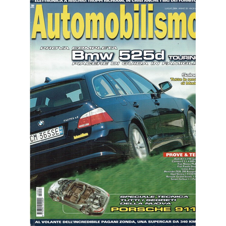 AUTOMOBILISMO n. 7 anno 20 Lug 2004 BMW 525d Touring ed.Edisport