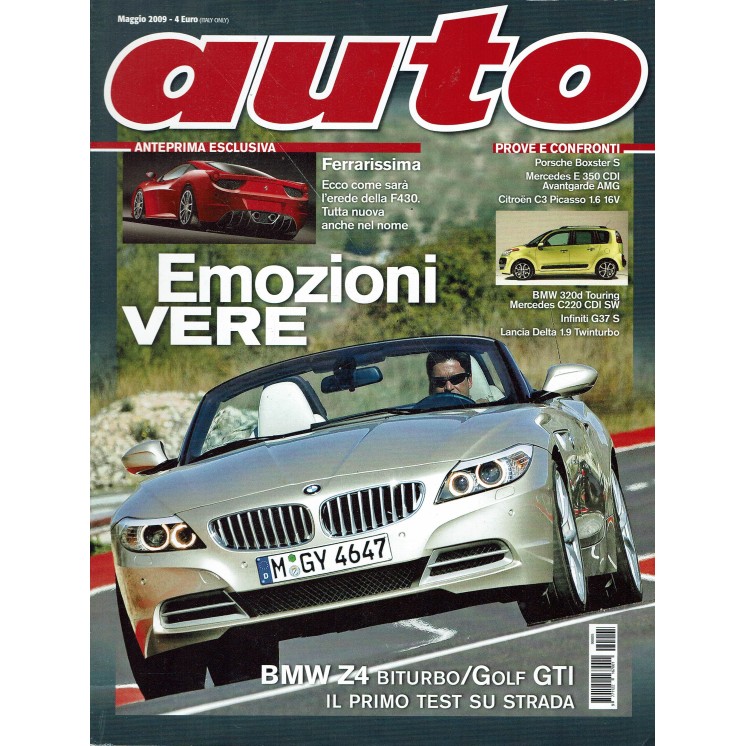 Auto n. 5 Mag 2009 F430, Porsche Boxster S, BMW Z4 ed.Conti