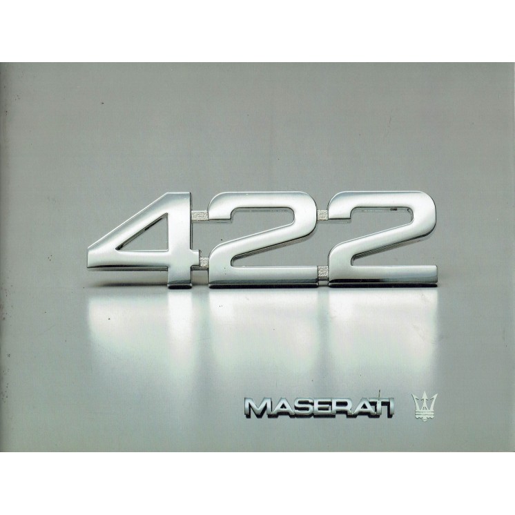 Catalogo Brochure Maserati 422 berlina 4 porte, 2 litri ed. Maserati FF14