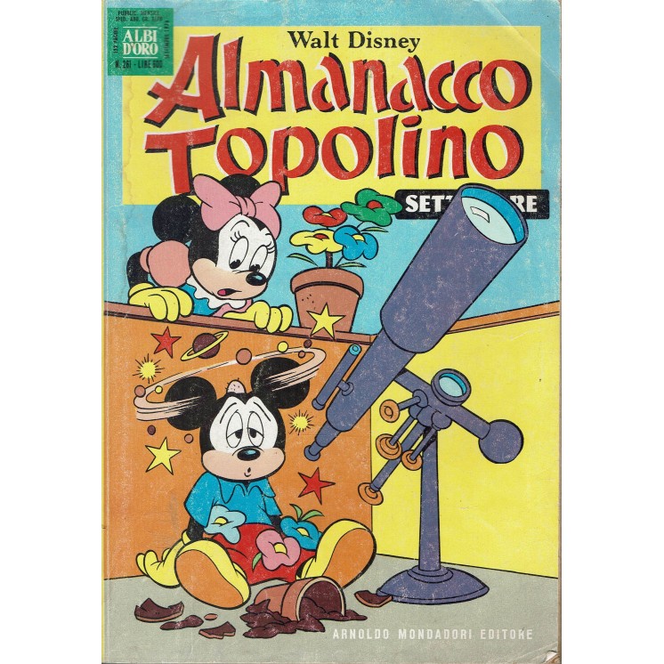 Almanacco Topolino n.261 settembre 1978 ed.Mondadori