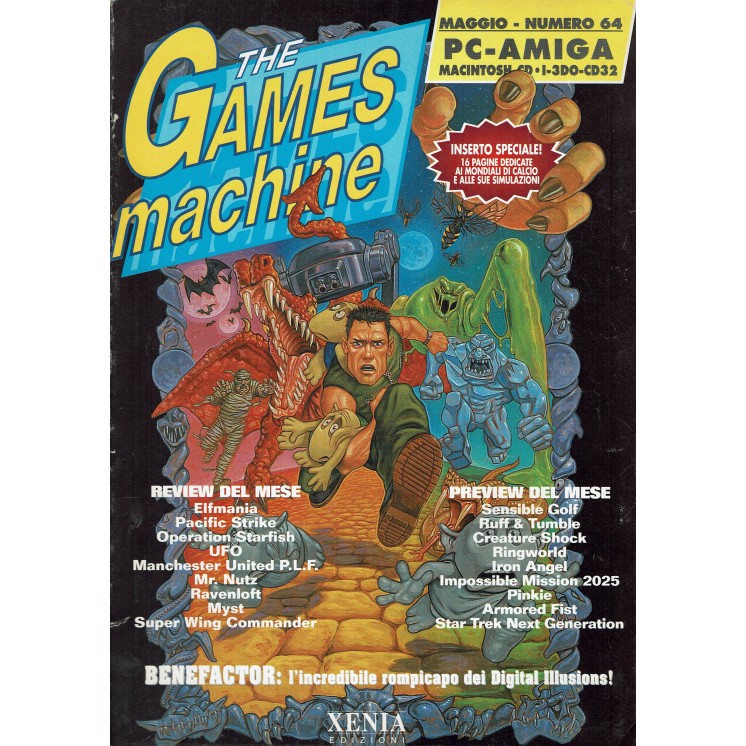The Games Machine  64 maggio 1994 PC-AMIGA, STAR TREK NEXT GENERATION FF16