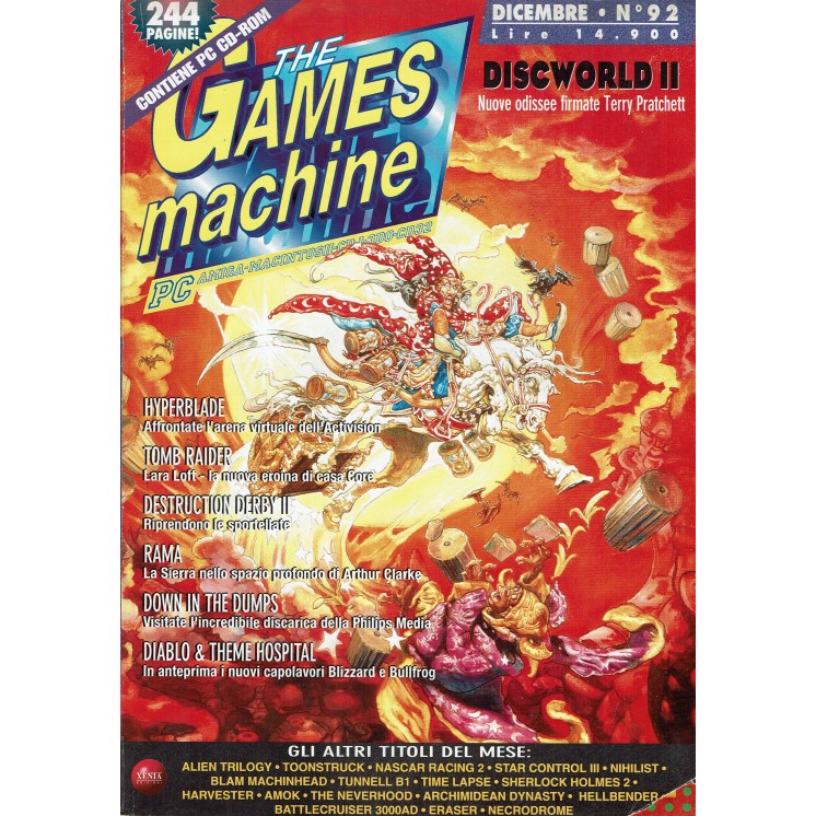 The Games Machine  92 dicembre 1996 HYPERBLADE, DISCWORLD II, DIABLO FF16