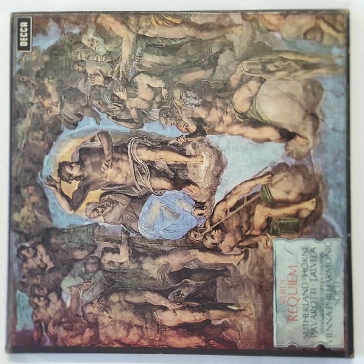 598 33 Giri Verdi: Requiem - Pavarotti Talvela Sutherland Decca Stereo Set 374-5