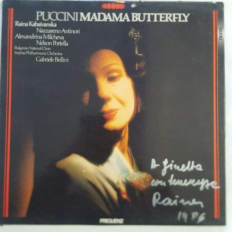 624 33 Giri Puccini: Madama Butterfly - Raina Kabaivanska (DEDICA RARA)  624 33 Giri Puccini: Madama Butterfly - Raina Kabaivanska (DEDICA RARA)